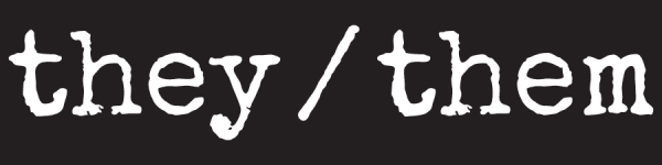 they/them pronoun sticker